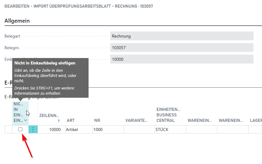 Click this button if the line should not be transferred.