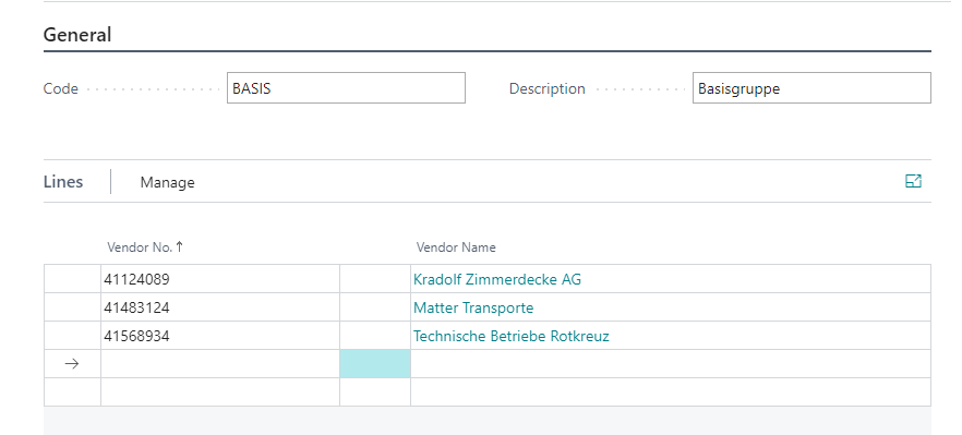 Result of filtering by swiss vendors