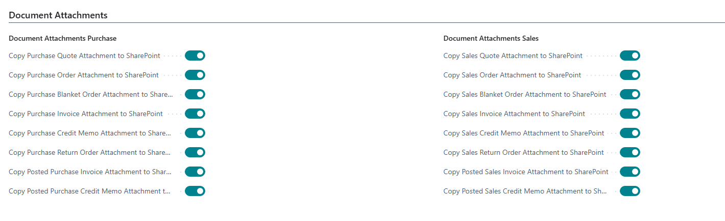 Document attachments