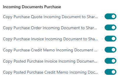Incoming Documents Purchasing