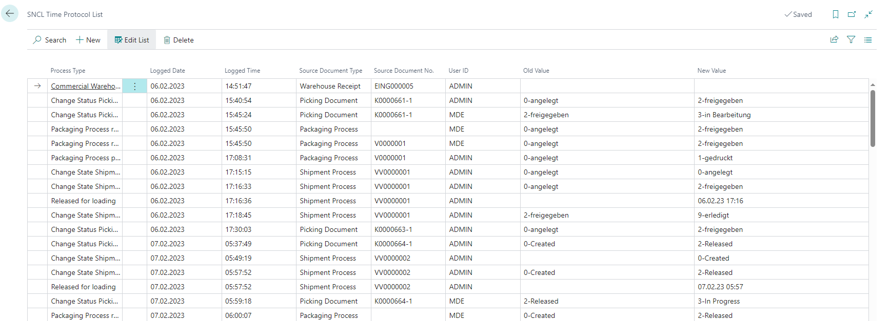 Example of a time protocol
