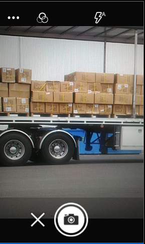 Press the camera button to take a photo