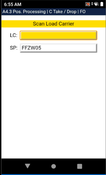 Afterwards the picker scans the SU again.