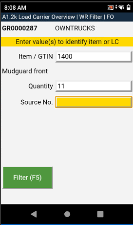 Example of WR Filter