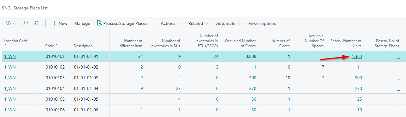 The new column. You can click on the field