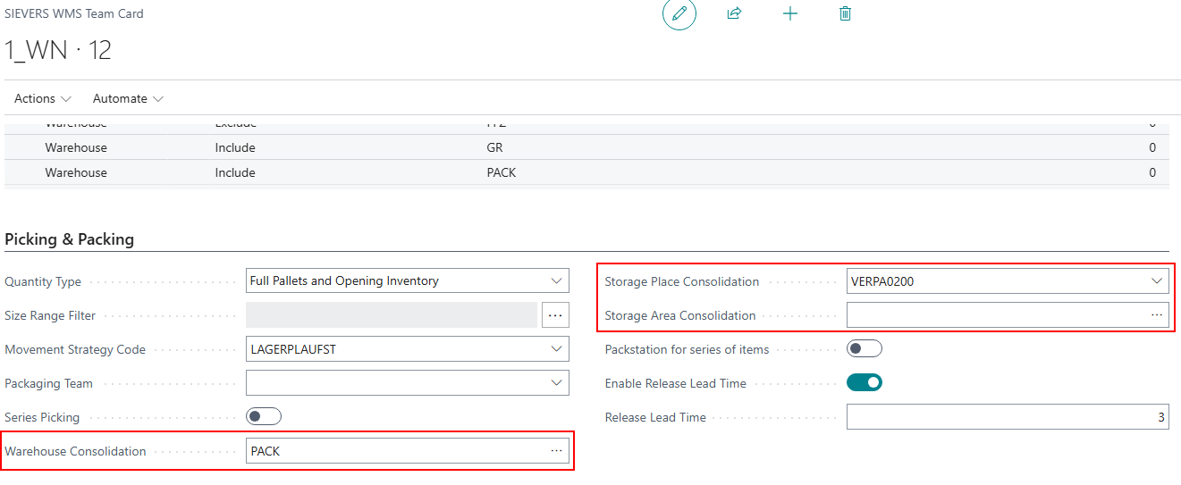 These are the mentioned consolidation fields.