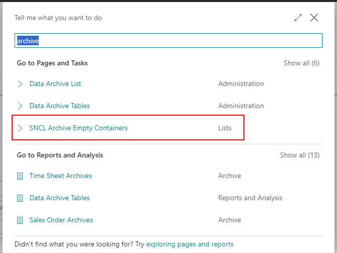 Here cou can archive empty Load Carriers