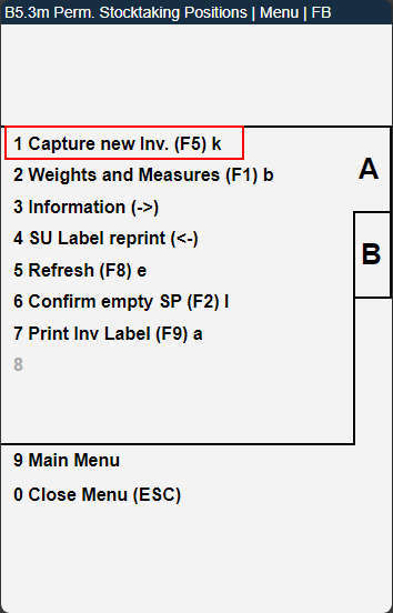 If you find physically more items or inventories than shown, press F5 or Capture new Inv in the Menu to open B5.5.